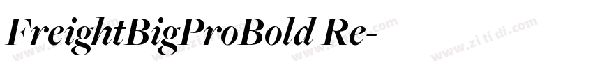 FreightBigProBold Re字体转换